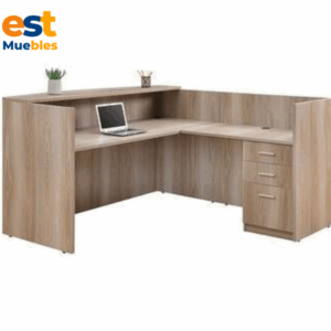 Mostrador para recepcion en forma de L elegante–TLS–3468