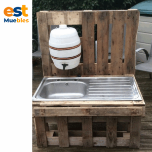 Mesa con fregadero de madera funcional–TLS–3237