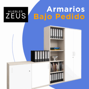 Armarios de Oficina en Melamina a la Medida Fabricados Bajo Pedido - Marca Zeus