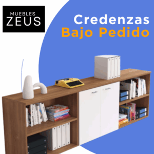 7. Credenzas para Oficina y Hogar en Melamina - a la Medida Fabricados Bajo Pedido - Marca Zeus