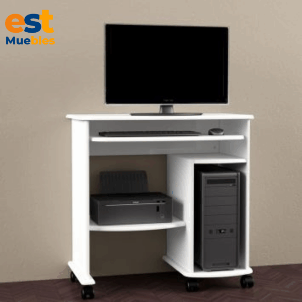 Escritorio compacto para pc con ruedas–TLS–3391