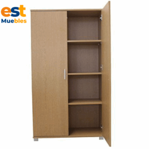 Armario de 2 puertas color cafe-TLS-3683