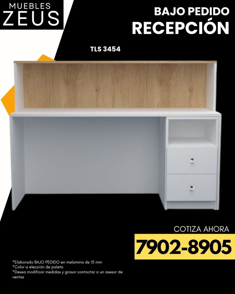 Recepciones a medida en melamina: La primera impresión que vende por ti