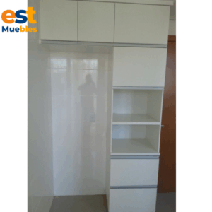 Elegante pantry en melamina para cocina-TLS-3582