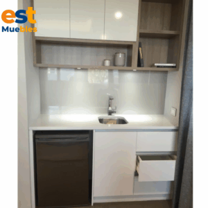Pantry de 2 piezas en melamina para cocina-TLS-3610