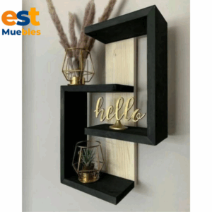 Repisa color negro para decoraciones-TLS-6082