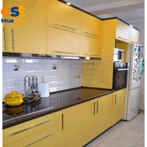 Pantry de 2 piezas color amarillo para cocina-TLS-3632