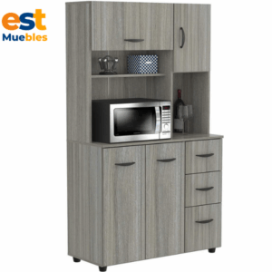 Pantry alto hecho de melamina para cocina-TLS-3514