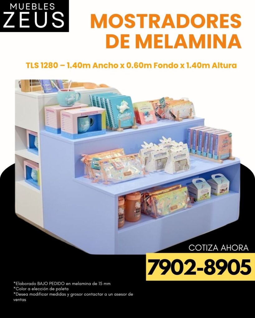  Mostradores de melamina: el primer impacto que convierte miradas en ventas