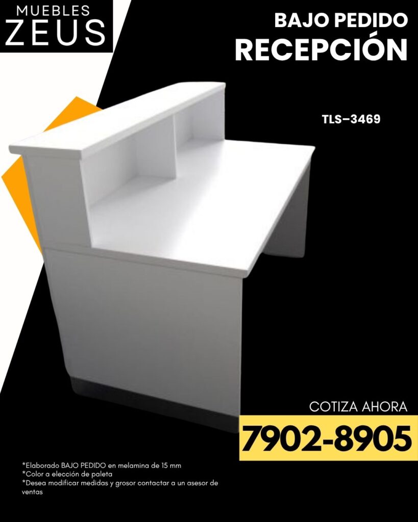 Recepciones a medida en melamina: La primera impresión que vende por ti