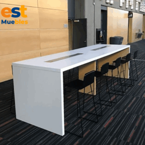 Muebles en melamina para cafeteria empresarial-TLS-6022