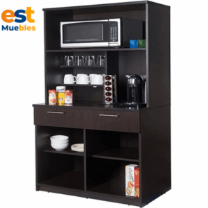 Mueble para cocina color negro de 2 gavetas-TLS-3488