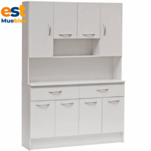 Elegante pantry color blanco para cocina-TLS-3548