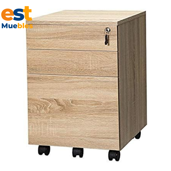 Archivo Robot en Melamina de 3 Gavetas