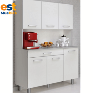 Elegante pantry en melamina para cocina-TLS-3552