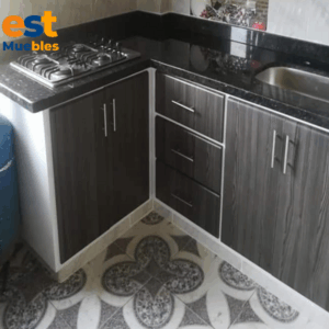 Compacto mueble en melamina para cocina-TLS-3571