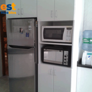 Pantry alto hecho de melamina para cocina-TLS-3581