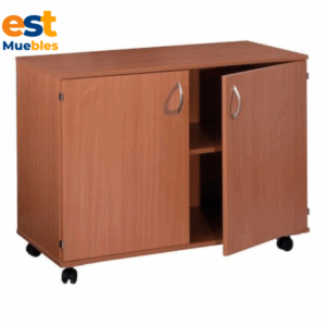 Compacta credenza con rodos hecha de melamina-TLS-4009