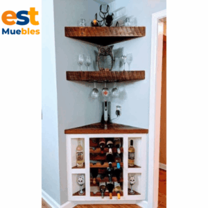Mueble esquinero de estructura metalica-TLS-4062
