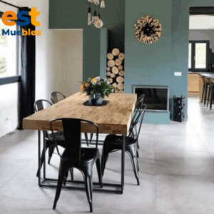 Comedor para 6 sillas de estructura metalica-TLS-4063