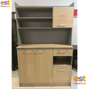 Mueble de Cocina de Melamina Amplio- TLS ESPECIAL- 1.85m Alto x 1.20m Ancho x 0.46m Fondo