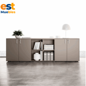 Estetica credenza color gris en melamina-TLS-4030