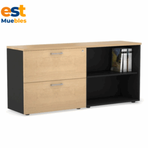 Compacta credenza de 2 gavetas-TLS-4034