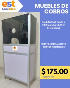 oferta vitrinas y muebles de cobro