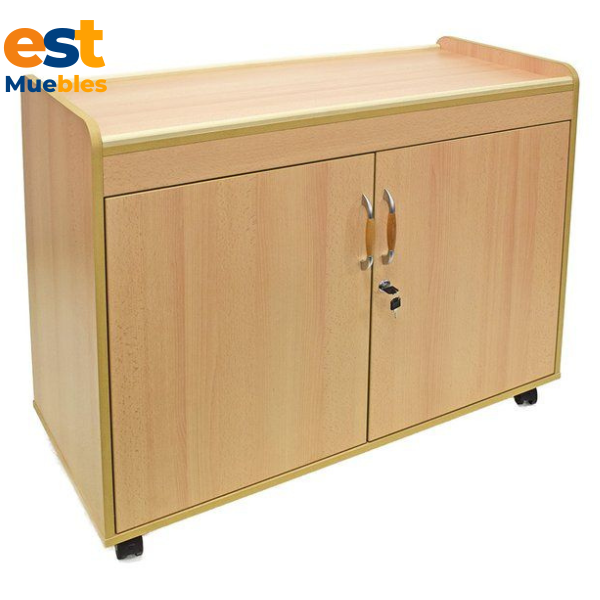 Credenza en melamina de puertas abatibles-TLS-4008