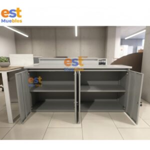 Credenza para Oficina Color gris - El Salvador Tecnologia y Muebles de Oficina