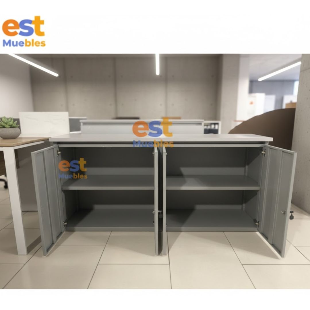 Credenza para Oficina Color gris - El Salvador Tecnologia y Muebles de Oficina
