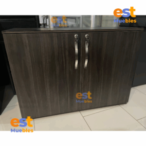 Credenza de puertas abatibles-TLS-4035 Café Oscuro- 1.10 mt Ancho x 0.37 Fondo x 0.80 Altura