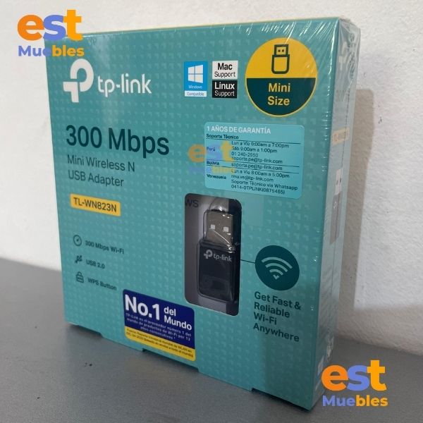 ADAPTADOR TP LINK USB DE WI-FI 300 MBPS - TL-WN823N