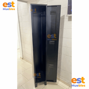 Locker Metálico de 1 Puerta - Modelo CMK - Color NEGRO