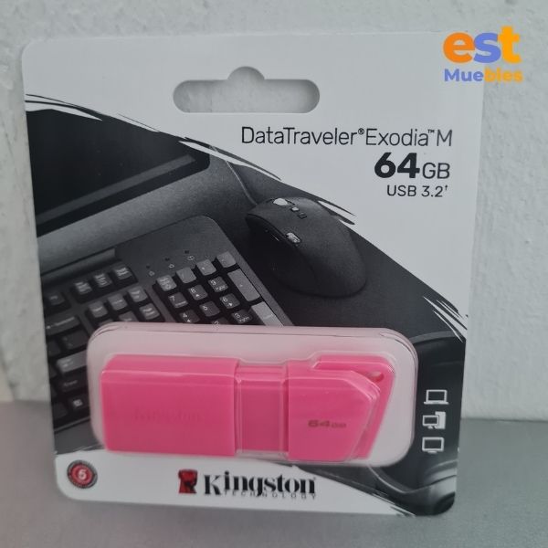 Memoria USB de 64 GB - Kingston - Data Travel Exodia M - KC-U2L64-7LN