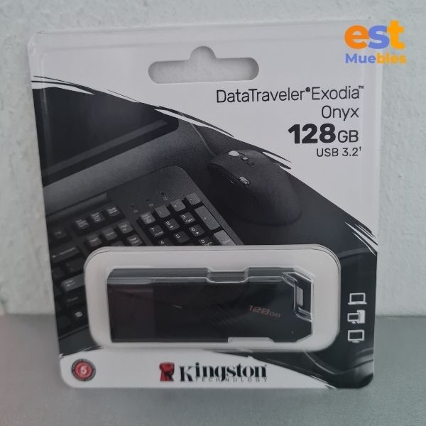Memoria USB de 64 GB - Kingston - Exodia Onyx - DTXON/128GB