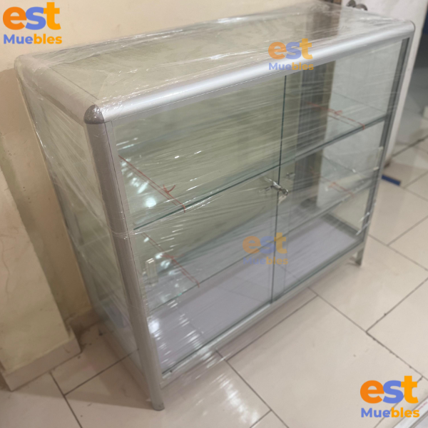Vitrina Mediana con patas fijas - 1.00 mt Ancho x 0.40 fondo x 0.96 alto - VDR-1019