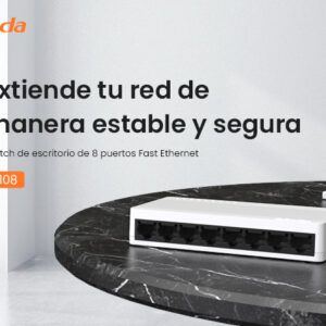 Switch DE 8 Puertos 10/100 M - Marca TENDA - S108