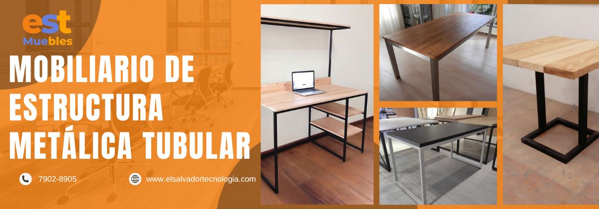 mobiliario de estructura metalica