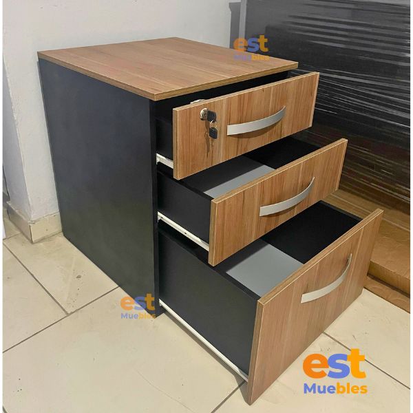 Archivo Robot de Melamina 3 Gavetas - TLS 1191 - 0.50 m ancho x 0.52 m fondo x 0.62 m alto