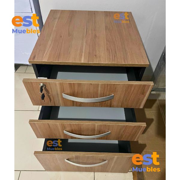 Archivo Robot de Melamina 3 Gavetas - TLS 1191 - 0.50 m ancho x 0.52 m fondo x 0.62 m alto