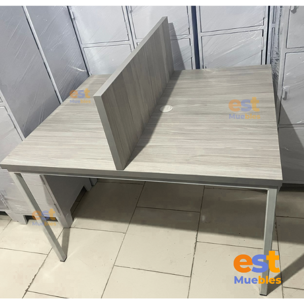 Módulo de trabajo para 2 personas – TLS 8777 – 1.00 ancho x 1.20 fondo x 1.10 alto total