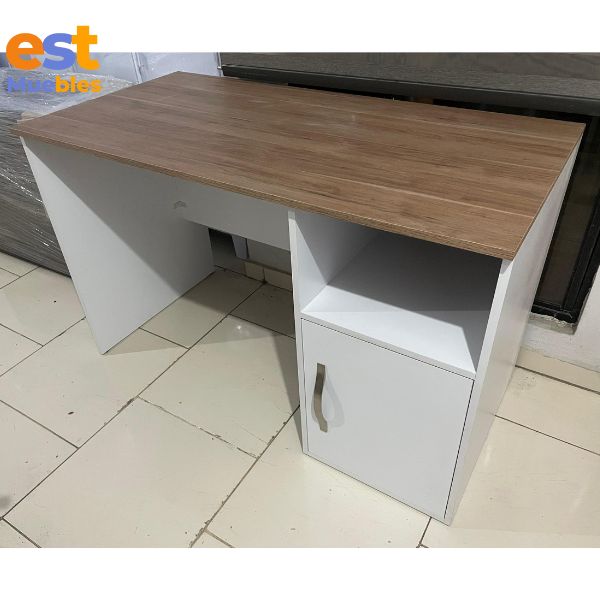 Escritorio en melamina estructura color blanco-TLS 1551-1.20 m ancho x 0.60 m fondo x 0.76 m alto - Imagen 4