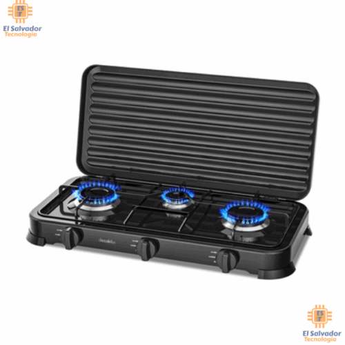 FRN-ELE0077 COCINA A GAS 3 QUEMADORES ENCENDIDO MANUAL $52.75 ya incluye iva