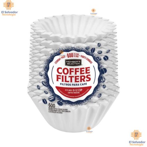 PRT-KIT0005 Filtro de Café 600 Unidades 8-12 Tazas $10.99 ya incluye IVA