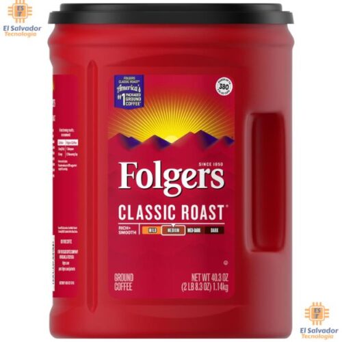 PRT-COM0007 Folgers Classic Café Tostado 1.14 kg $39.50 ya incluye IVA