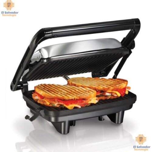 PRT-ELE0008 Hamilton Beach Sanduchera Gourmet con Rejilla Antiadherente 25.4 cm x 20.32 cm $65.00 ya incluye IVA