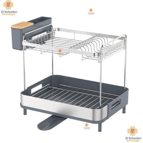 PRT-MOB0005 Escurridor de Platos de 2 Niveles _ 46.58 cm × 32.18 cm × 41.10 cm $54.50 ya incluye iva