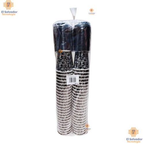 PRT-KIT0003 Plásticos Diversos Vaso Doble Capa con Tapa 100 Unidades de 12 oz $29.50 ya incluye IVA