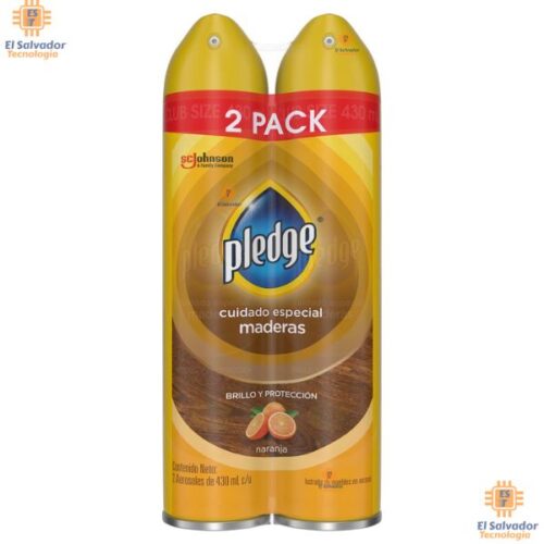 PRT-LIP0006 Pledge Cuidado Especial de Madera con Aroma a Naranja- Brillo y Protección 2 Unidades de 430 mL $19.95